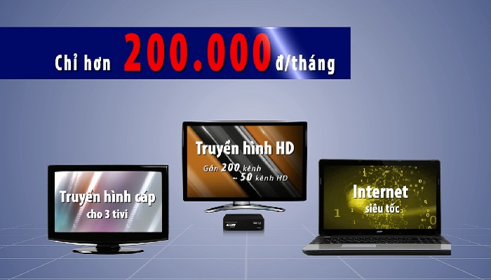 Siêu khuyến mại khi lắp đặt Internet trên mạng Truyền hình Cáp Việt Nam
