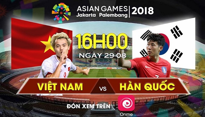 Hãy cài đặt Onme để xem trên Bán kết bóng đá nam ASIAD 2018: Olympic Việt Nam gặp Olympic Hàn Quốc