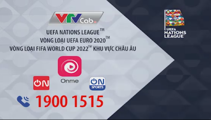 Giải UEFA Nations League TM – giải đấu của các đội tuyển Châu Âu  được tường thuật trực tiếp trên Onme