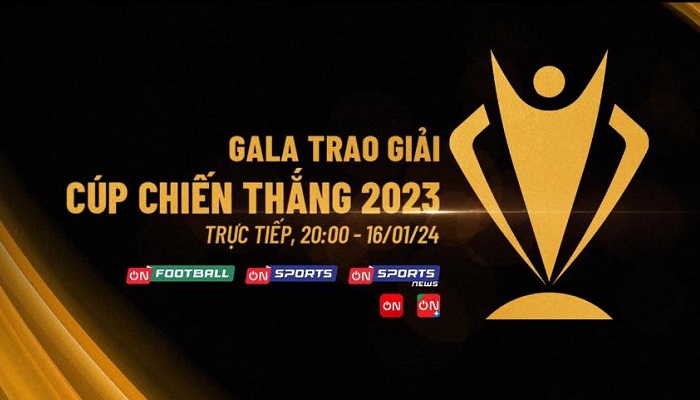 Gala Cúp Chiến thắng 2023 trực tiếp trên các kênh Thể thao của VTVcab