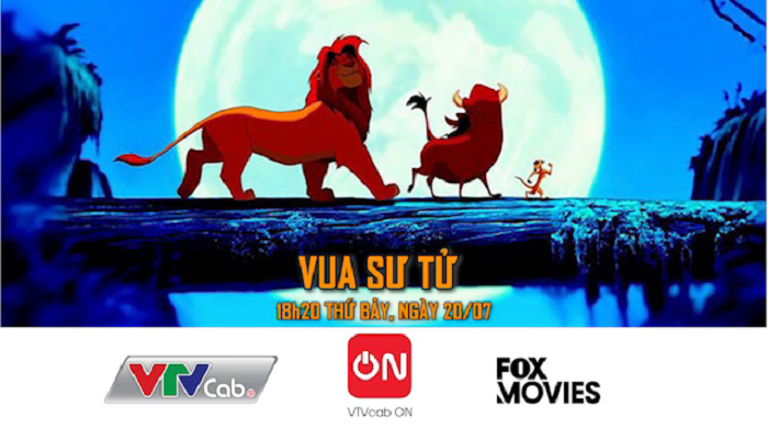 Phiên bản gốc của Vua Sư tử phát sóng trên VTVcab