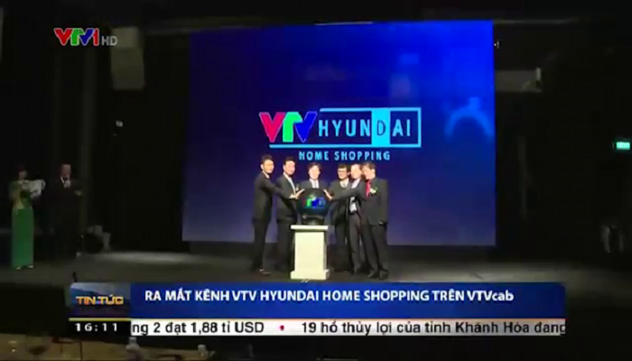 Bản tin Thời sự 16h00 (VTV1) đưa tin: Ra mắt kênh VTV Hyundai Home Shopping trên VTVcab