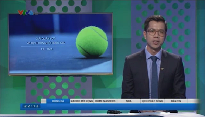 360 độ thể thao đưa tin: Giải quần vợt vô địch đồng đội quốc gia được tường thuật trực tiếp trên VTVcab